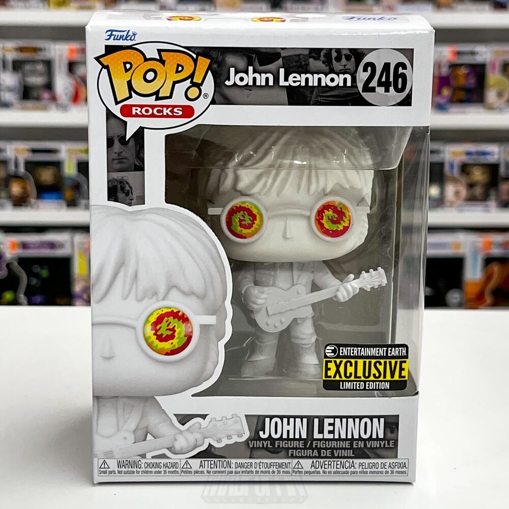 Funko Pop Rocks John Lennon 246 Entertainment Earth Exclusive Vinyl Figure LE